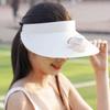 Дышащая конструкция Охлаждающая вентиляторная шляпа Три настройки температуры Солнцезащитные шляпы Пустая верхняя часть Кепки Пляжный отдых