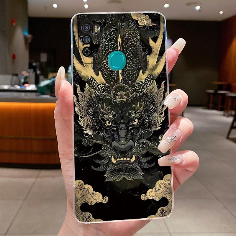 Для Infinix Hot 9 Play Задняя крышка X680 X680B X680C Эстетичный Милый Крутой Чехол для Телефона Мальчиков Девочек Мягкий Силикон Прозрачный Корпус