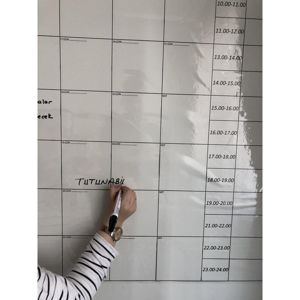 Monthly Planner Smart Paper Board Calendar Writing Board Pen Gift 100x100 Cm