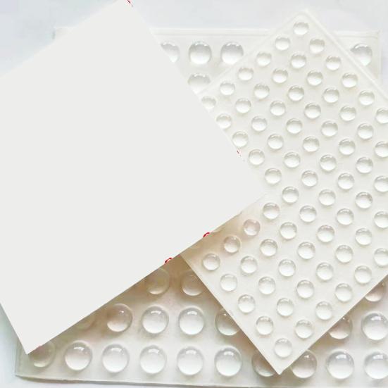 100 шт./компл. самоклеющиеся немые хорошие демпфирующие вязкость наклейки на бампер круглые прозрачные дверные накладки на бампер