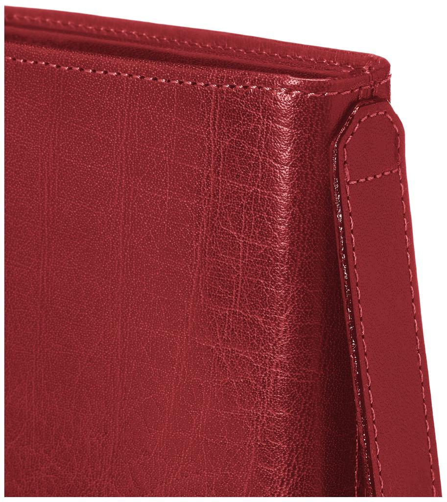 Длинный кошелек из кожи буйвола NH0808 Винный 71711 [Kitamura] Мужской [Красный]