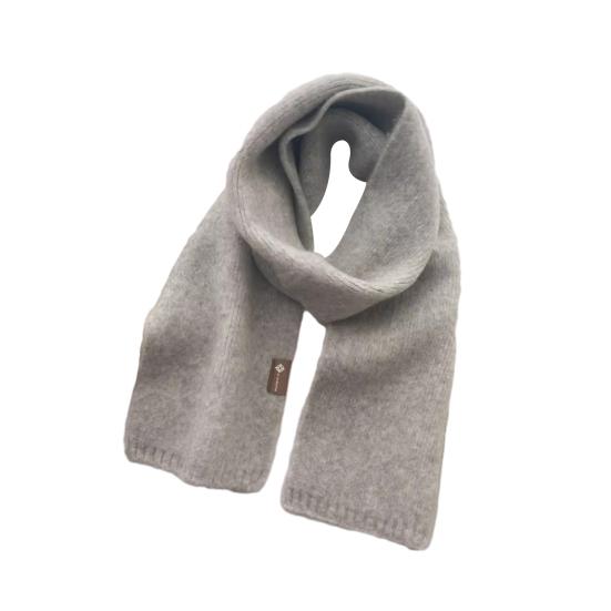 Unisex Fall Winter Scarf Knitted Thickened Solid Color Warm Soft Cozy Wide And Long Neck Protection Washable Women Men Shaw