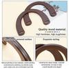 Detachable DIY Purse Handbag Handles Wooden Bag Handles Shoulder Bag Strap Handbag Band Handle