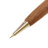 Shape Wooden Shaft Mechanical Knock Gift SS1 F-STYLE Pencil, Type, 0.5mm [Walnut]