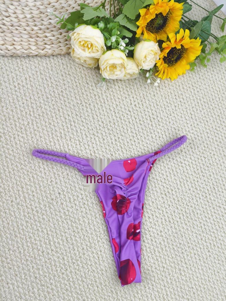 Европейский и американский новый плетеный треугольный купальник-бикини