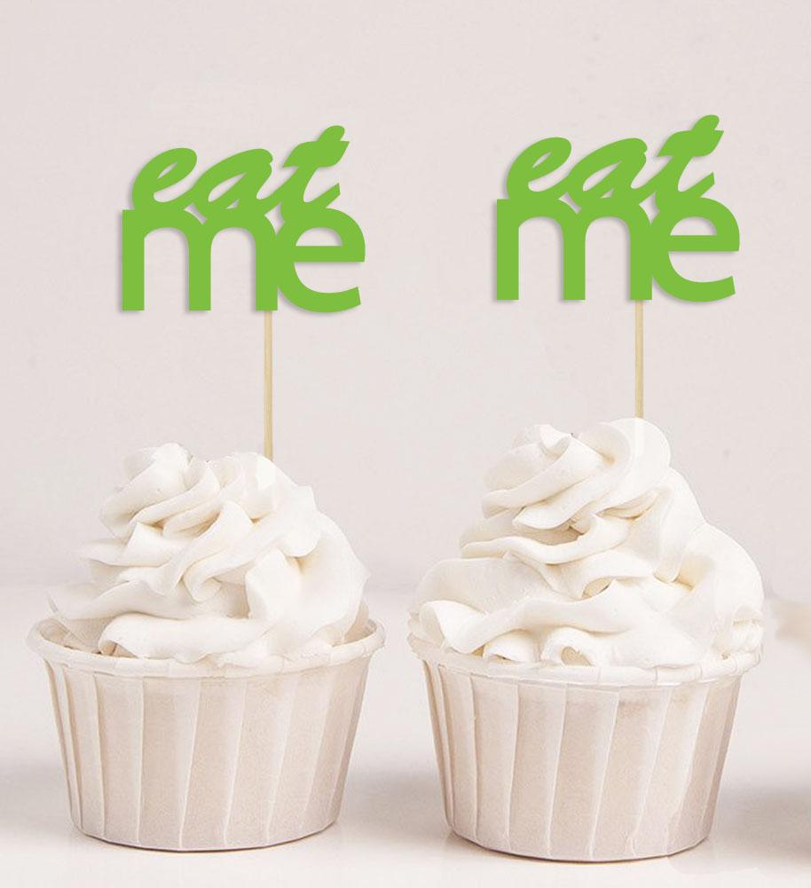 Дарлинг Сувенир| Съешь меня свадебные украшения для кексов | Выбор украшений для десерта для вечеринки в честь рождения ребенка - упаковка