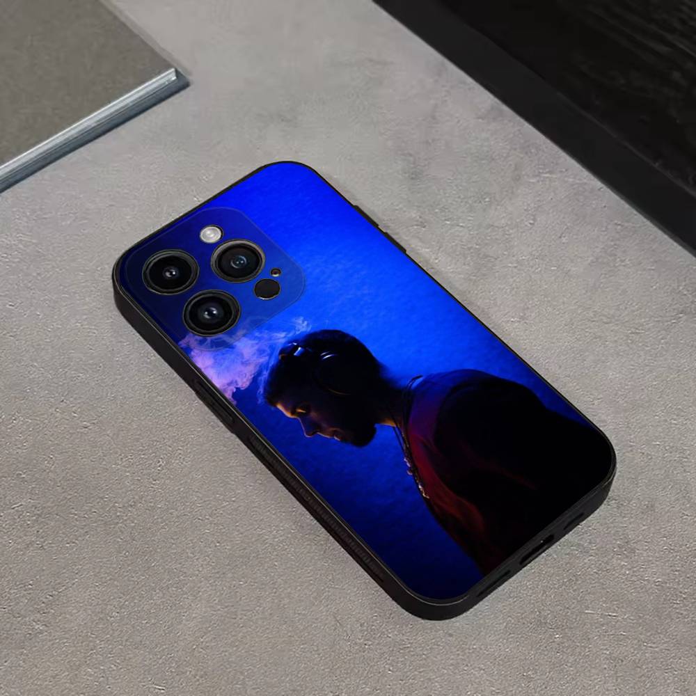 Rapper A- Anuel AA Real Phone Case For iPhone 16,15,14,13,12,11 Plus,Pro Max,XS,X,XR,SE,Mini,8,7,Soft Silicone Black Cover