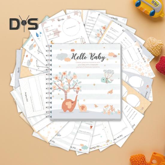 Книга записей о росте ребенка Наклейки для скрапбукинга Сказочный альбом с вехами развития ребенка Сделай сам Дружественный скрапбукинг для развития ребенка