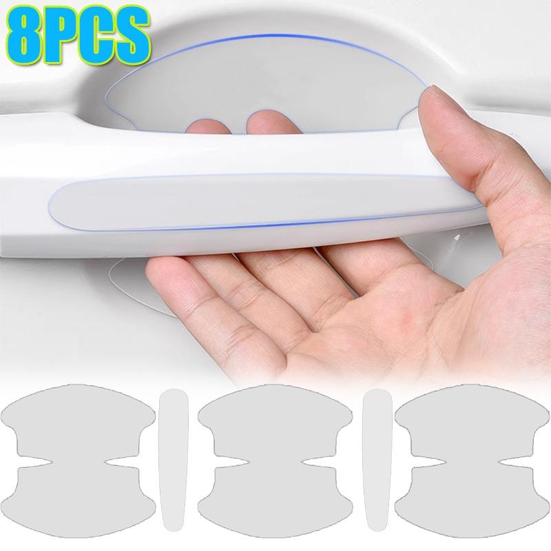 Car Door Handle Antiscratch Stickers Car Handle Bumper Protection Strip Universal Invisible Paint Protection Film Stickers