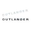 Auto Exterior Sticker OUTLANDER Letters Logo Front Hood Emblem Car Rear Trunk Badge Sticker Decals Decoration Auto Accessories