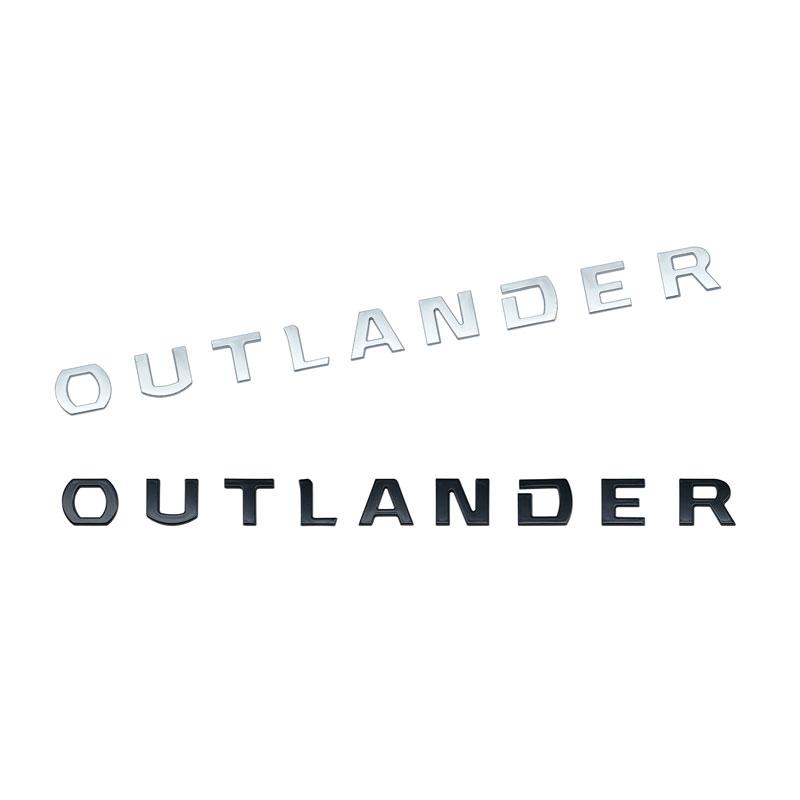 Автомобильная внешняя наклейка OUTLANDER с буквами, логотипом, эмблемой на переднем капоте автомобиля, на заднем багажнике, значок, наклейка, украшение, автоаксессуары