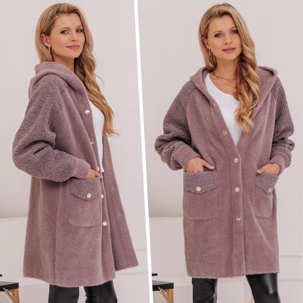 Warm Alpaca Sheepskin Wool Coat Warm Soft Transitional Alpaca Black