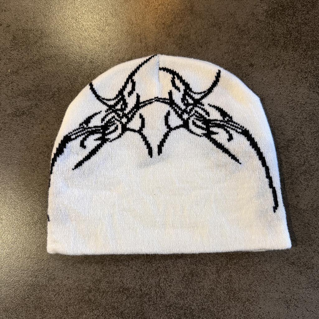 Street Style Skull Letter Beanie With No Brim For Winter And Fall Outfits Urban