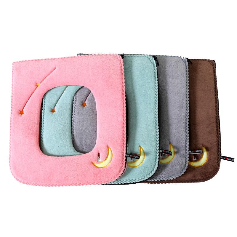 Four Seasons Universal Coral Velvet Подушка для сиденья унитаза Бытовая крышка для унитаза Прямоугольная крышка для унитаза с застежкой-молнией