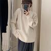 Soft Waxy Round Neck Twist Pullover Women's Top Autumn and Winter New Retro Lazy Premium Knitted Sweater Women's Clothing