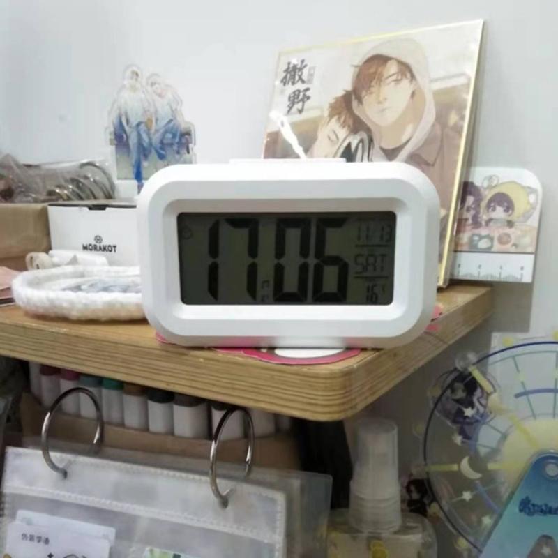 Светодиодный цифровой ночной светящийся будильник электронный будильник для домашнего офиса с подсветкой повтор календарные часы температура электронные часы