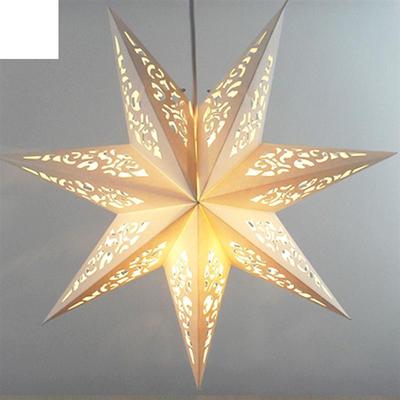 45 см выдалбливают звезду вечерние свет оконную решетку дома спальня ночник сад подвесные украшения полый складной светильник крышка