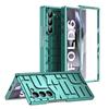 Гальванизированный прозрачный чехол для телефона Samsung Galaxy Z Fold 6 5 4 3 Fold6 Fold5 Fold4 Fold3 5G Hard Shell Hinge Protection Cover