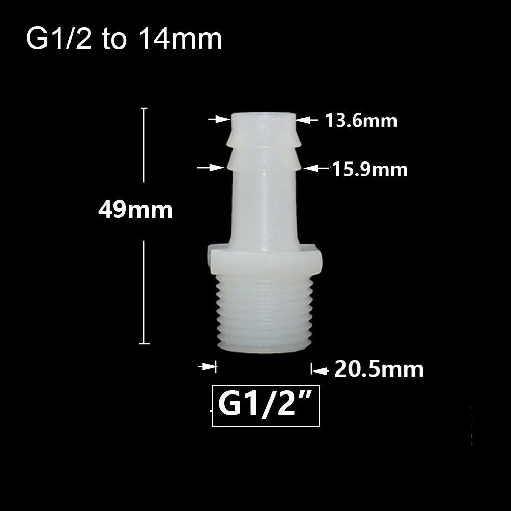 1/10 шт. фитинги для труб, разъем для шланга, система капельного орошения, резьба 1/2 дюйма, муфта для зазубренной трубы