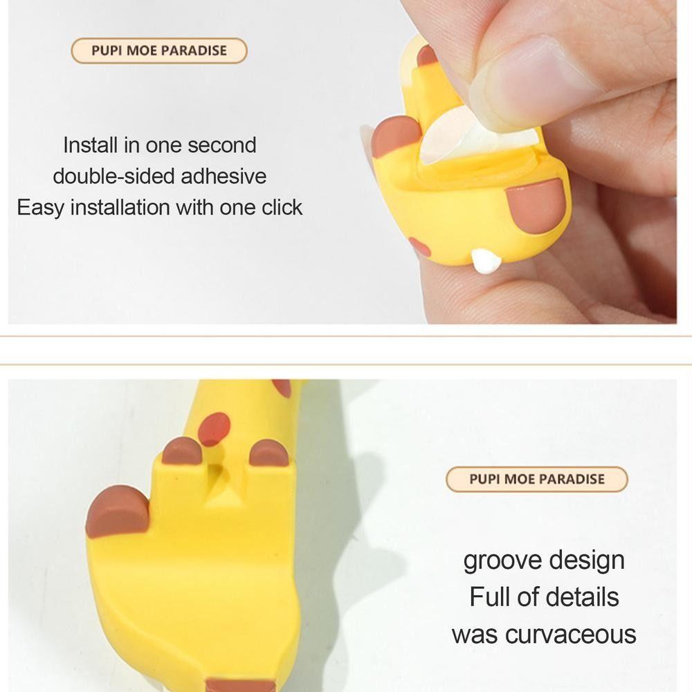 Lying Animal Computer Monitor Decor Mini Dolls Giraffe Ornament Model Vehicle Workplace