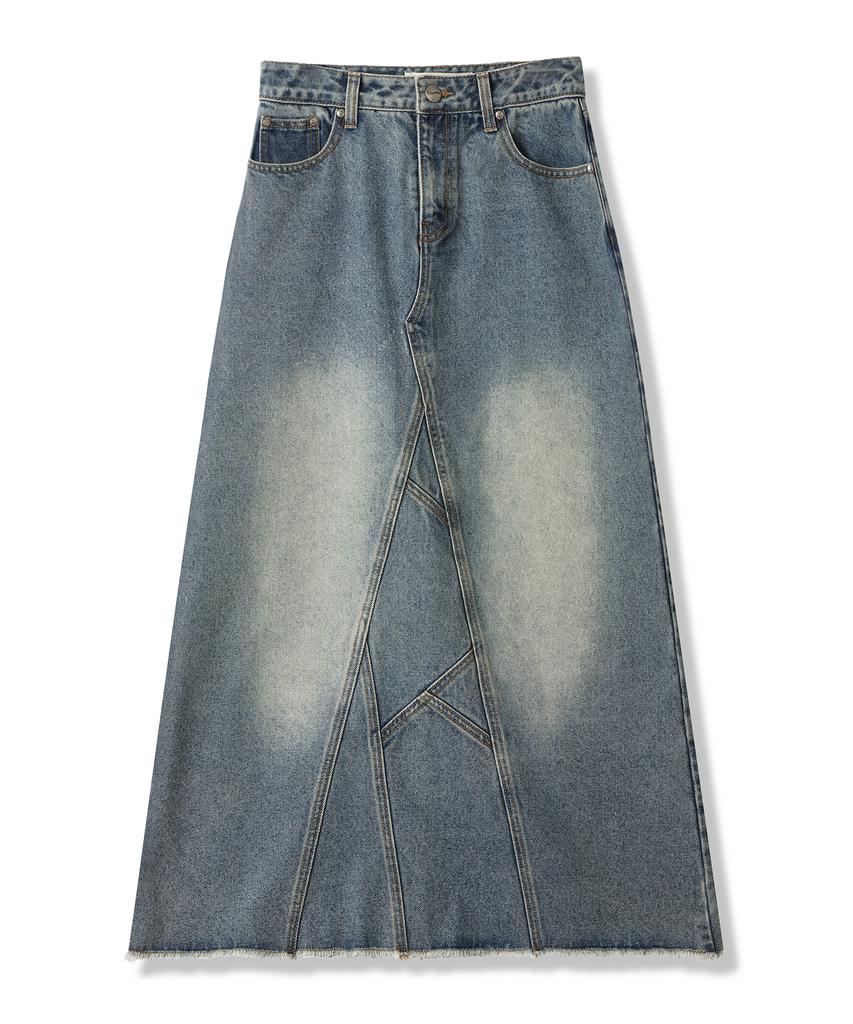 Viva Sers Branch Long Denim Skirt - 2Col