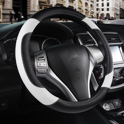 Моточехлы автомобильный противоскользящий кожаный чехол на руль Универсальный автомобильный защитный чехол на руль модный стиль 38 см