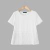 ZANZEA Women Casual Round Neck Summer Patchwork Short Sleeve Blouse