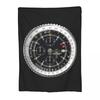 Luxury Watch Face Blankets Soft Warm Flannel Throw Blanket Cover for Bed Living room Picnic Travel Home Couch