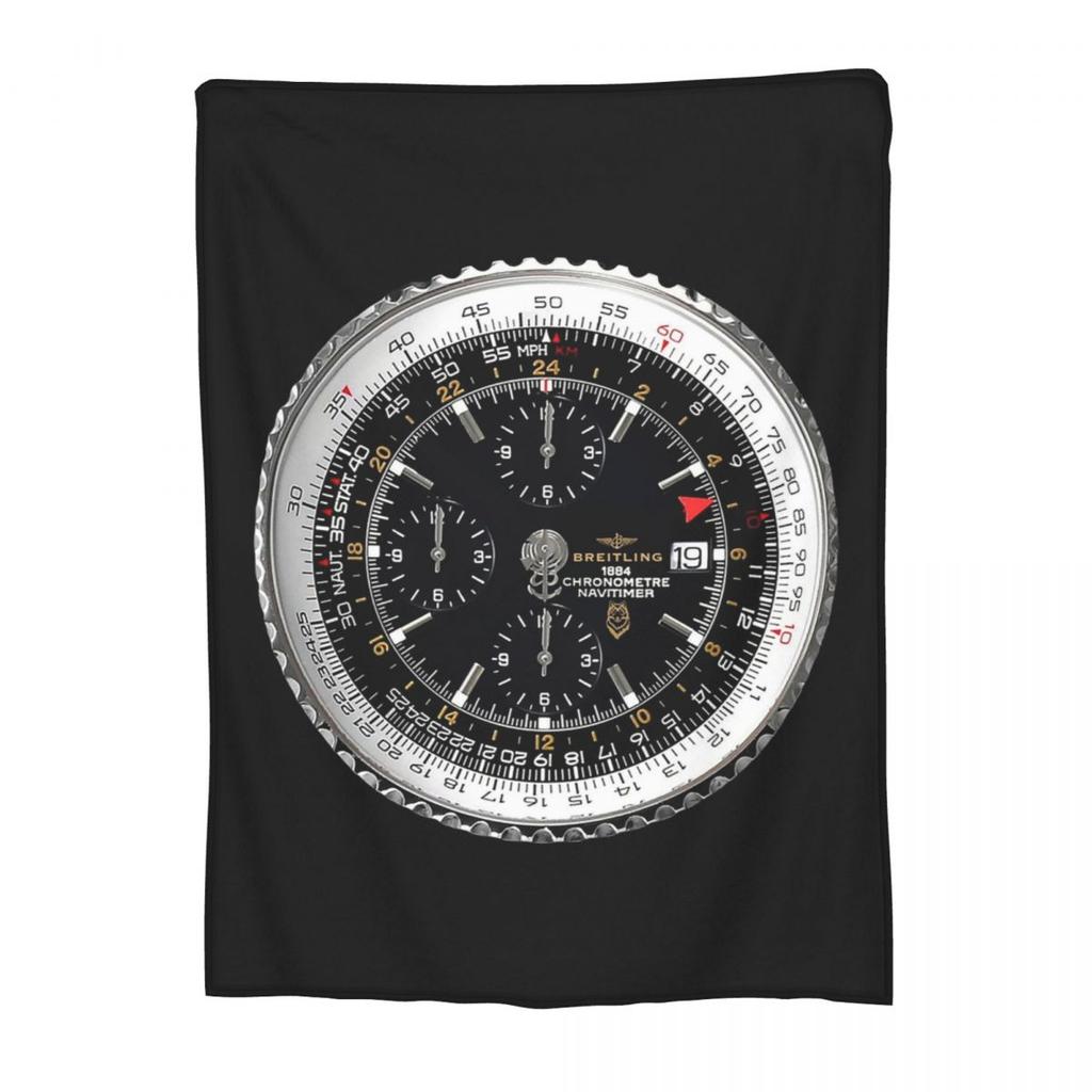 Luxury Watch Face Blankets Soft Warm Flannel Throw Blanket Cover for Bed Living room Picnic Travel Home Couch
