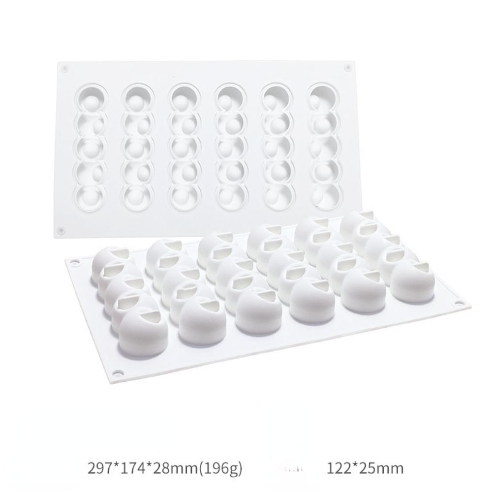 6 даже вогнутый шар силиконовый мусс форма для торта DIY украшение запеченная форма гусеницы