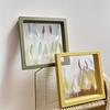 Transparent Pet Feather Memorial Photo Frame Pet Bird Parrot Feather Collection Display Box Home Office Decor Memorial Gift 5