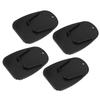 ACROPIX Motorcycle Kickstand Pad Support Plate Pad Parking Stand Side Stand Extension Pad Black 4pcs