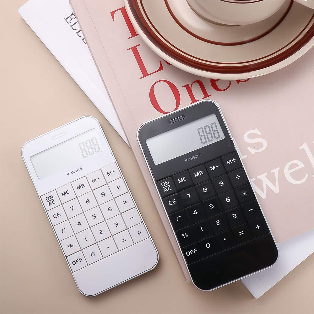 Mini School Cheap Promotional Universal Pocket Digit Calculator Electronic White Black