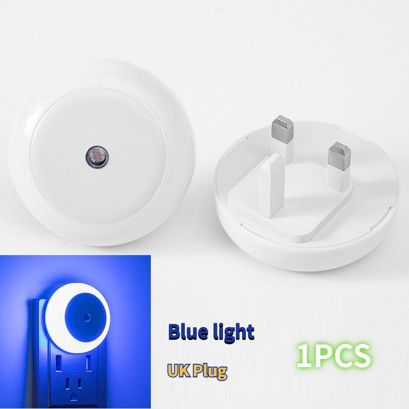 Intelligent Light Control Induction Light, Small Night Light, White Light, Blue Light, Red Light, Warm Light, Amber Light, Smart Home