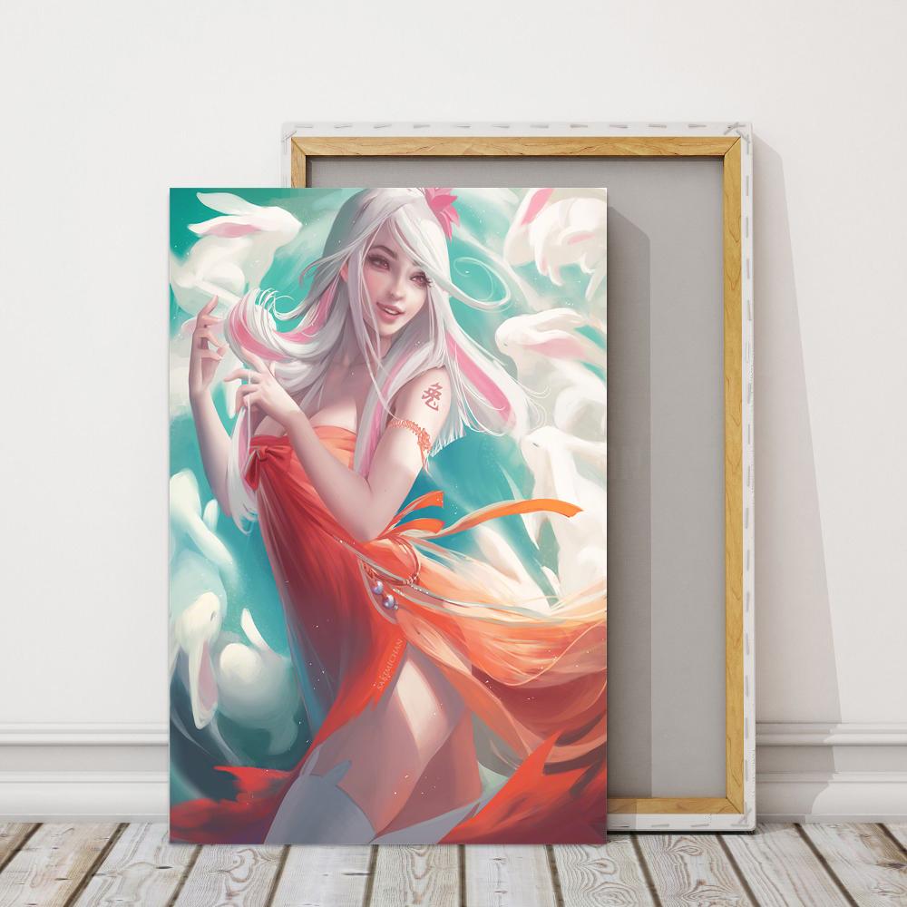 Рамка из цельного дерева, канадский художник, принты, сексуальная девушка, японское аниме, игра, HD настенная картина, художественный постер о красоте, картина на холсте, декоративная рамка для домашнего декора