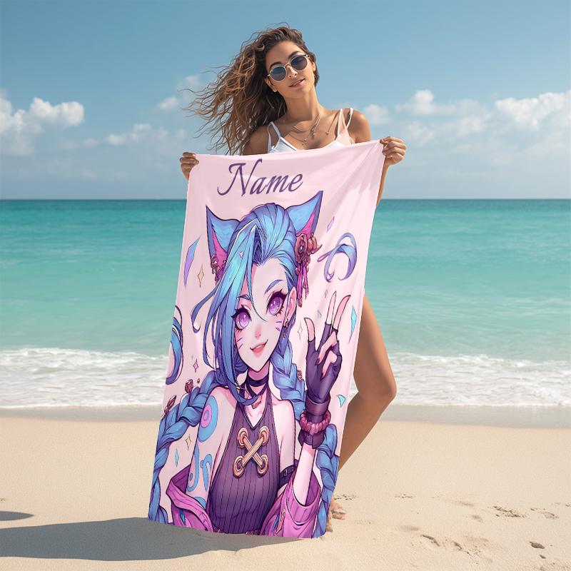Personalized Arsenal Roses Artwork Beach Towel Microfiber Beach Towel Thin Absorbent for Beach Swimming Yoga Bath Sports. 091047