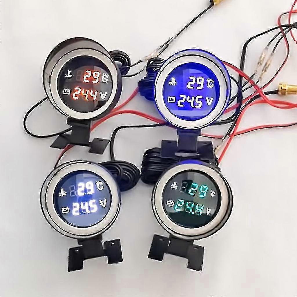 Car Engine Water Temperature Voltmeter Gauge Meter with 8-21mm Sensor 2025