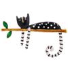 Cute Lazy Polka Dot Kitten Brooch, Couple Cat Pin, Alloy Drip Oil Popular Accessories