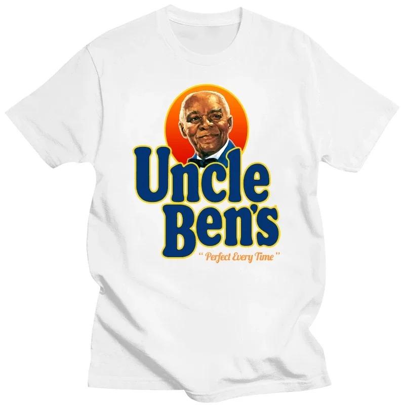 100% Cotton tshirt hombre Printing Short Remember Uncle Ben Rice Food Cooking T-Shirt men clothing  oversized t shirt  harajuku