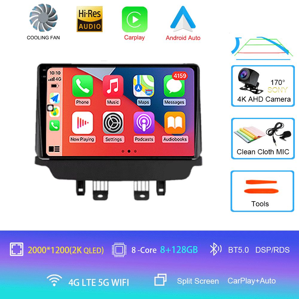 Автомагнитола Android 14 для Mazda CX-3 CX3 2 DK 2014 - 2021 Навигация GPS Мультимедийный плеер WIFI Стерео видео BT Беспроводной carplay