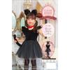Clearstone Petit Shanoir Косплей Черный Кот Хэллоуин Костюм 100 см Дети Девочка Черный