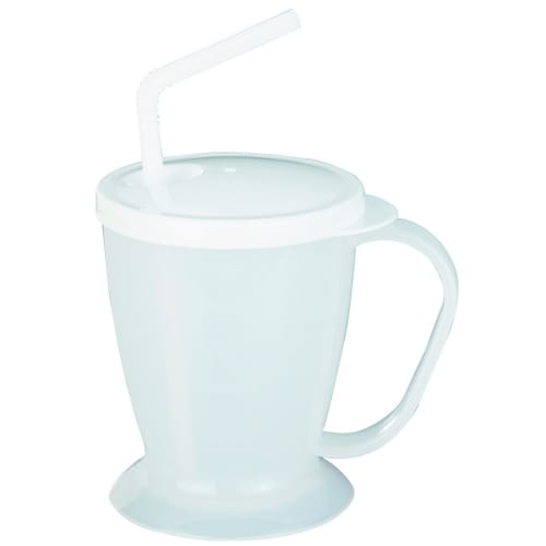 Yebisu Easy-to-drink, spill-resistant cup with straw