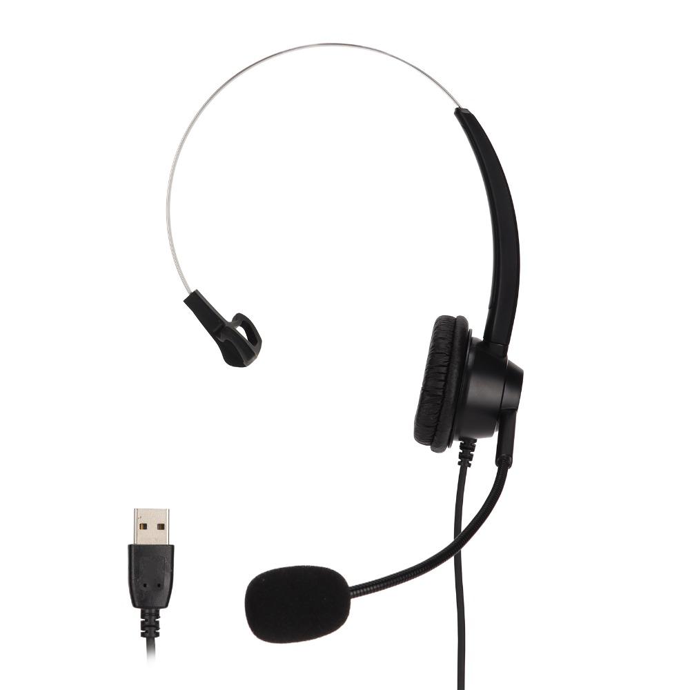 With Microphone Single Ear Business Headset Flexible Noise Reduction USB Headset Online Course