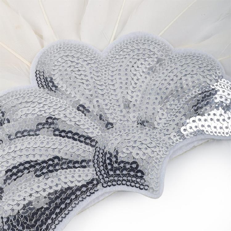 Повязки на голову с перьями и пайетками, головные уборы для Масленицы для девочек, маскарадные аксессуары