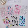 Large Love Diamond Sticker Ins 3D Korean Diamond Decorative Handbook Sticker