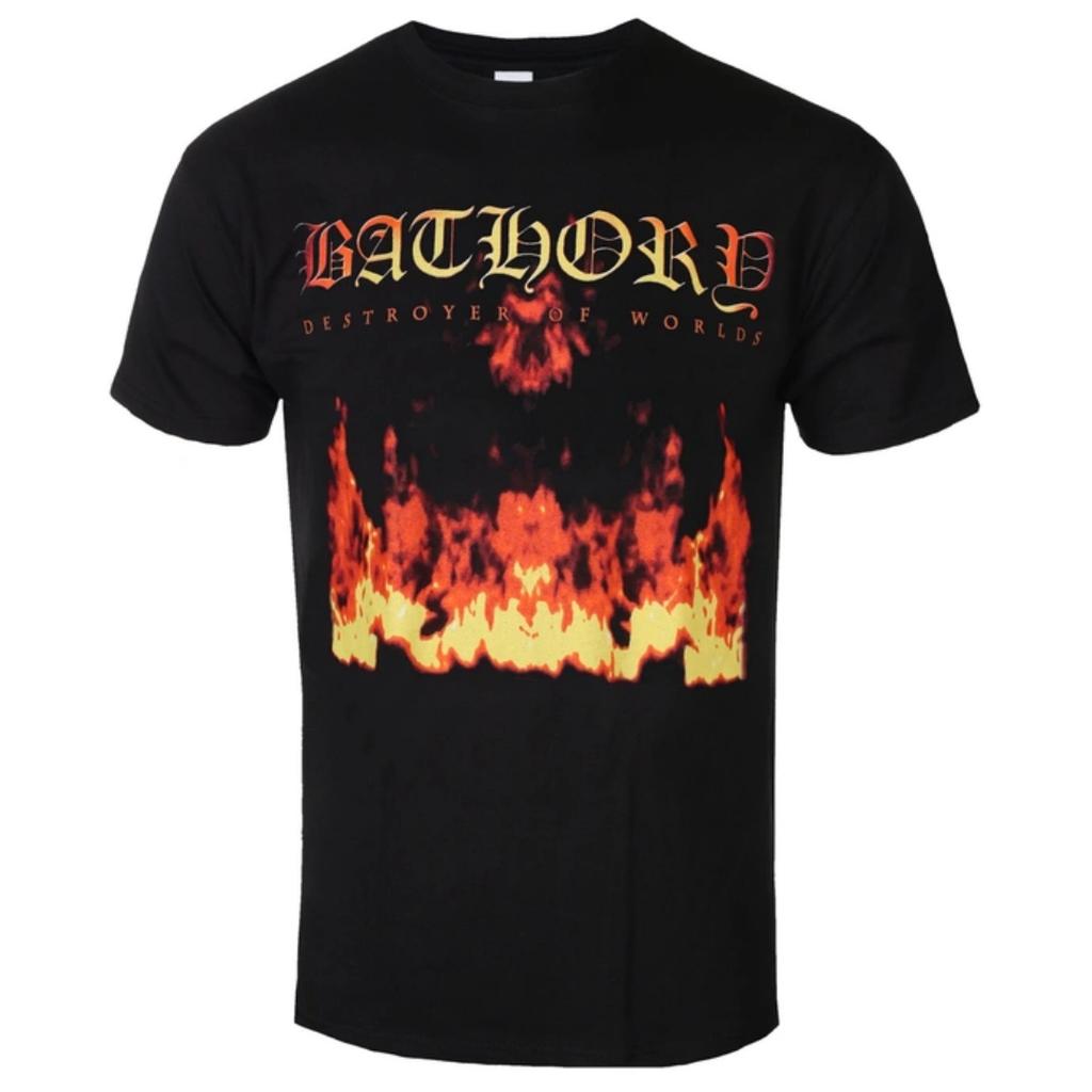 BATHORY - DESTROYER OF WORLDS Patterned Inspired Printed T-shirts for Men and Women Universal C