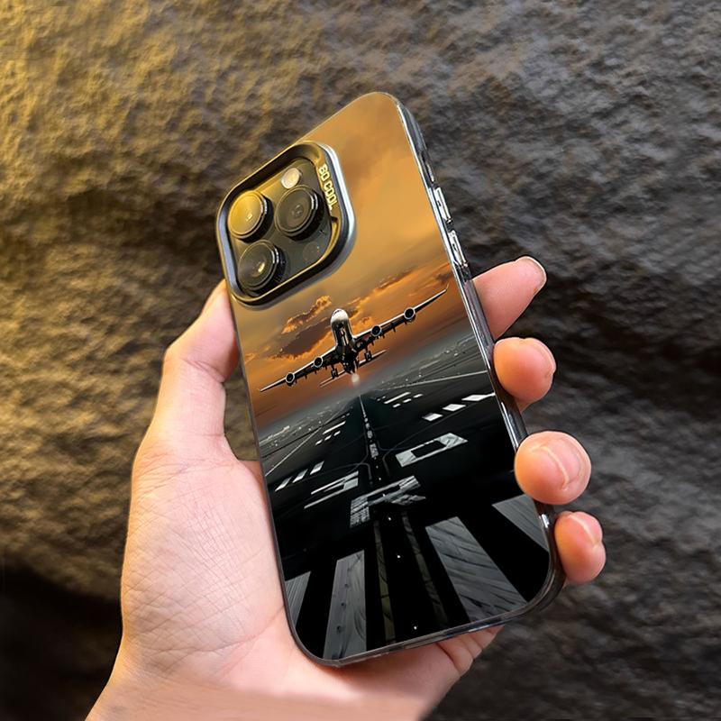 Креативный трендовый чехол для телефона IMD с рисунком самолета для Poco F6 X5 X6 M6 Pro 4G Mi 15 14 13 12 13T 14T Pro 11 Lite 5G NE Cover