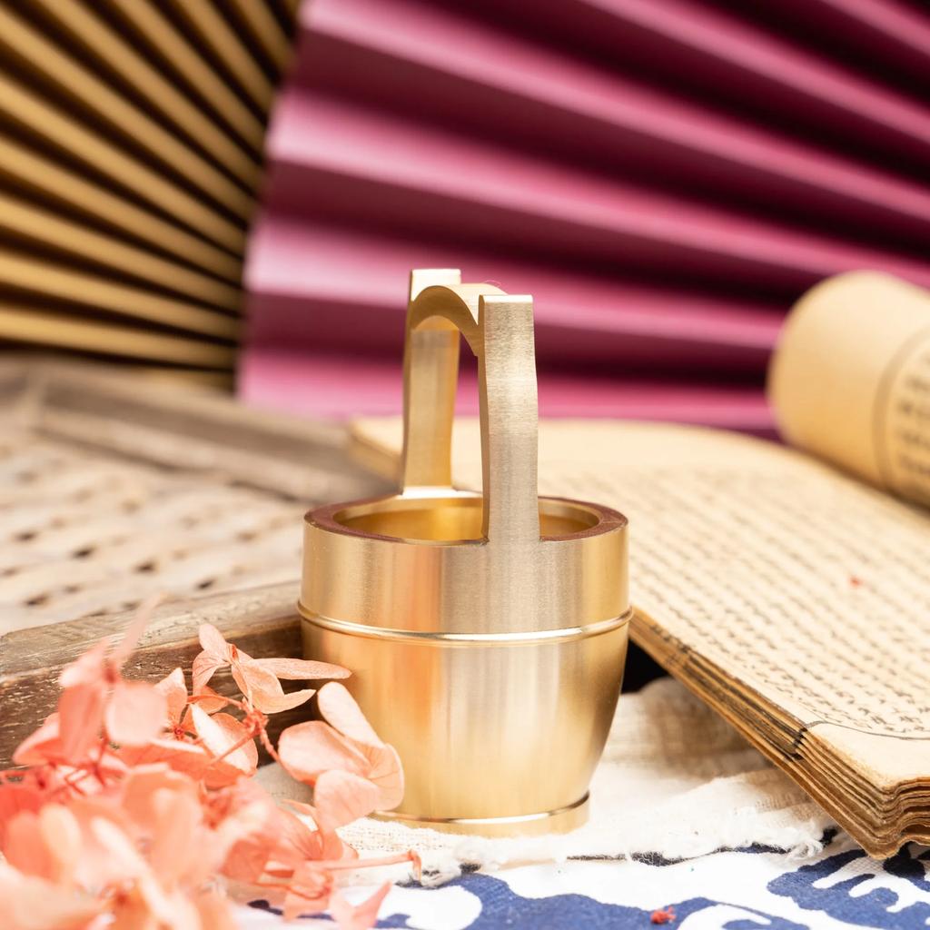 Brushed Brass Creative Ornament Office Pure Copper Crafts Housewarming Wedding Gifts Can Be Stored for a Long Time