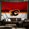 Calgary Flames Printed Tapestry – Wall Hanging for Bedrooms, Dorms, and Home Decor