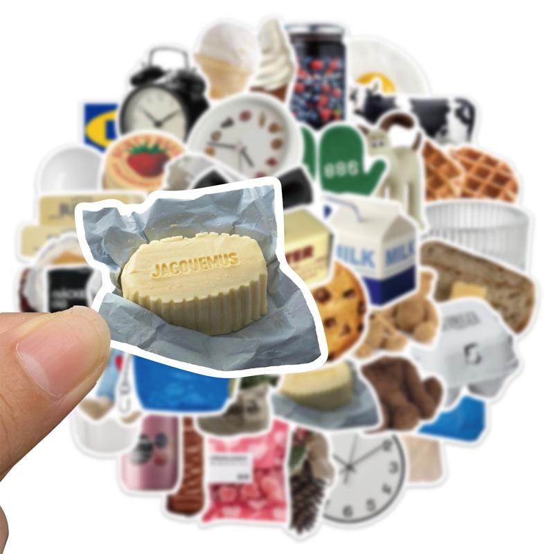 50-61 шт. Наклейки для скейтборда Ins Wind Milk Cookies Наклейки для скейтборда Extreme Sports Наклейки для чемодана, гитары, кружки, блокнота Trend Stickers